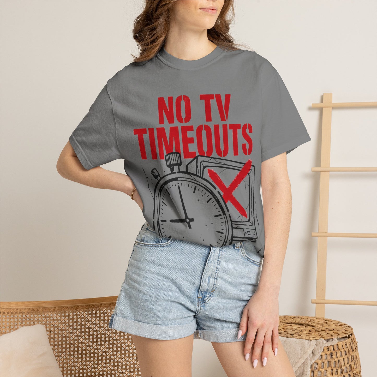 No TV Timeouts Heavyweight Tee