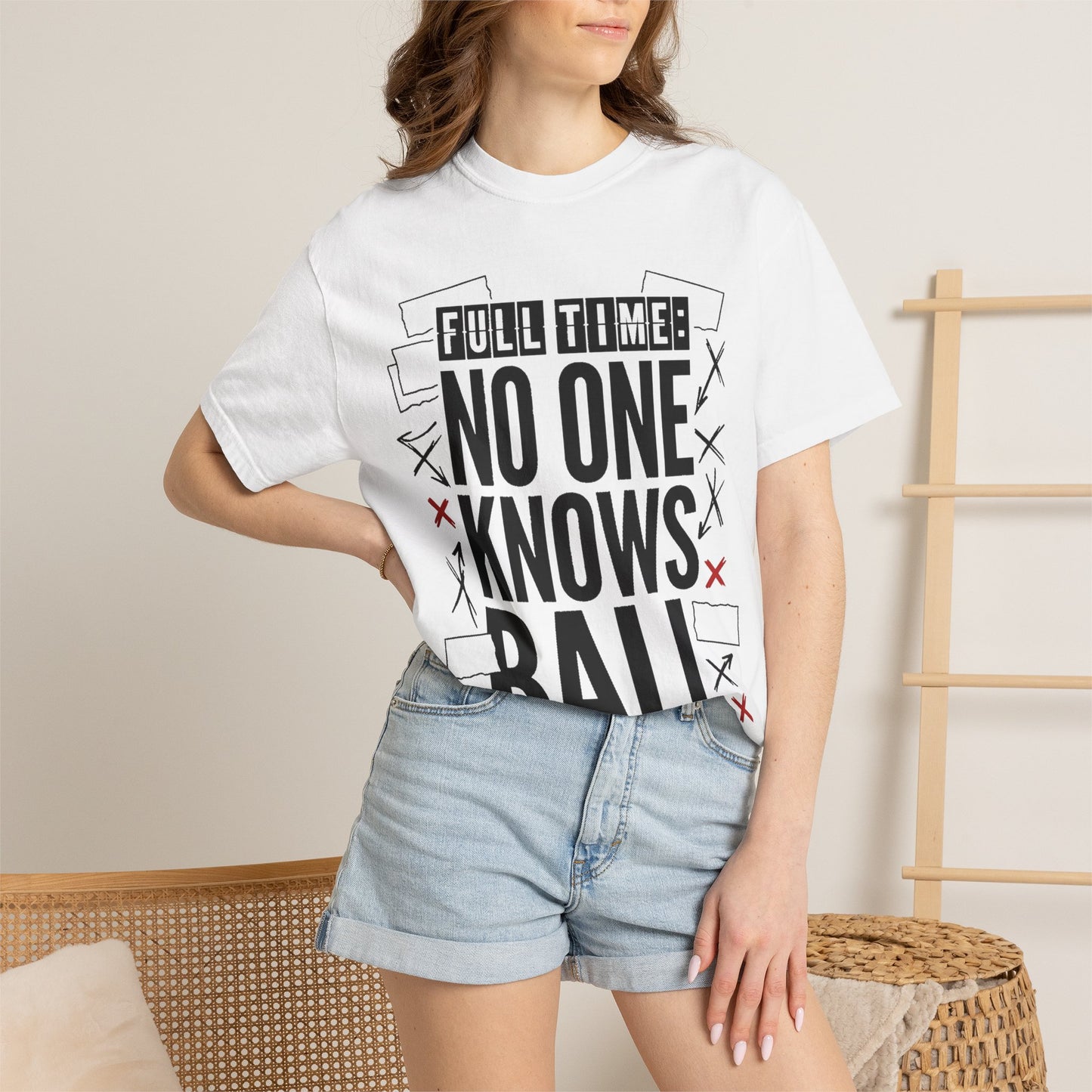 Full Time No One Knows Ball Heavyweight Tee