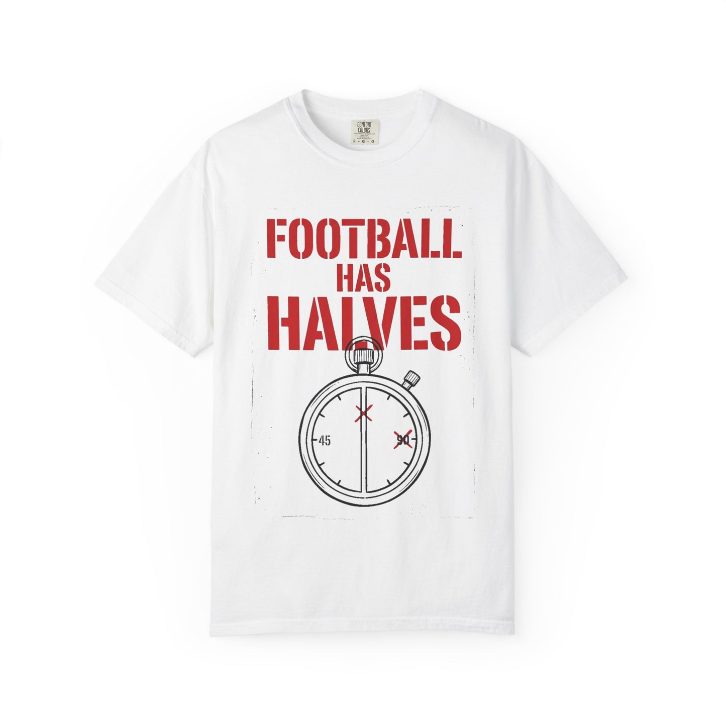 Football Has Halves Heavyweight Tee