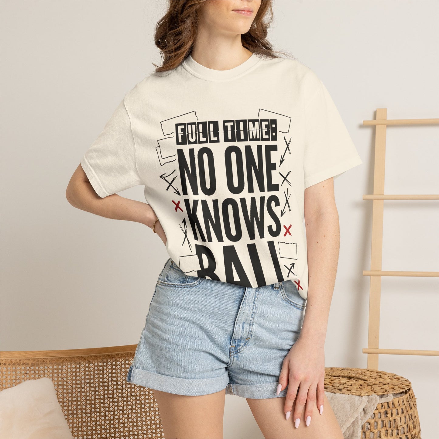 Full Time No One Knows Ball Heavyweight Tee