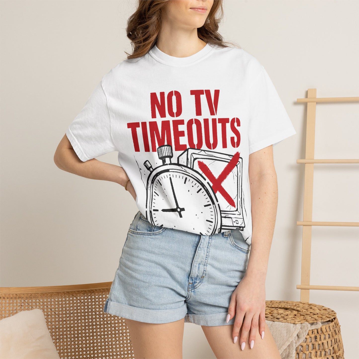 No TV Timeouts Heavyweight Tee