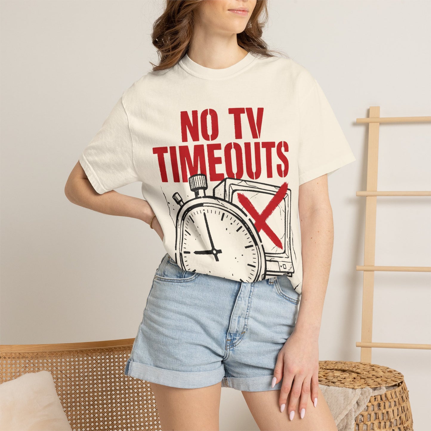 No TV Timeouts Heavyweight Tee