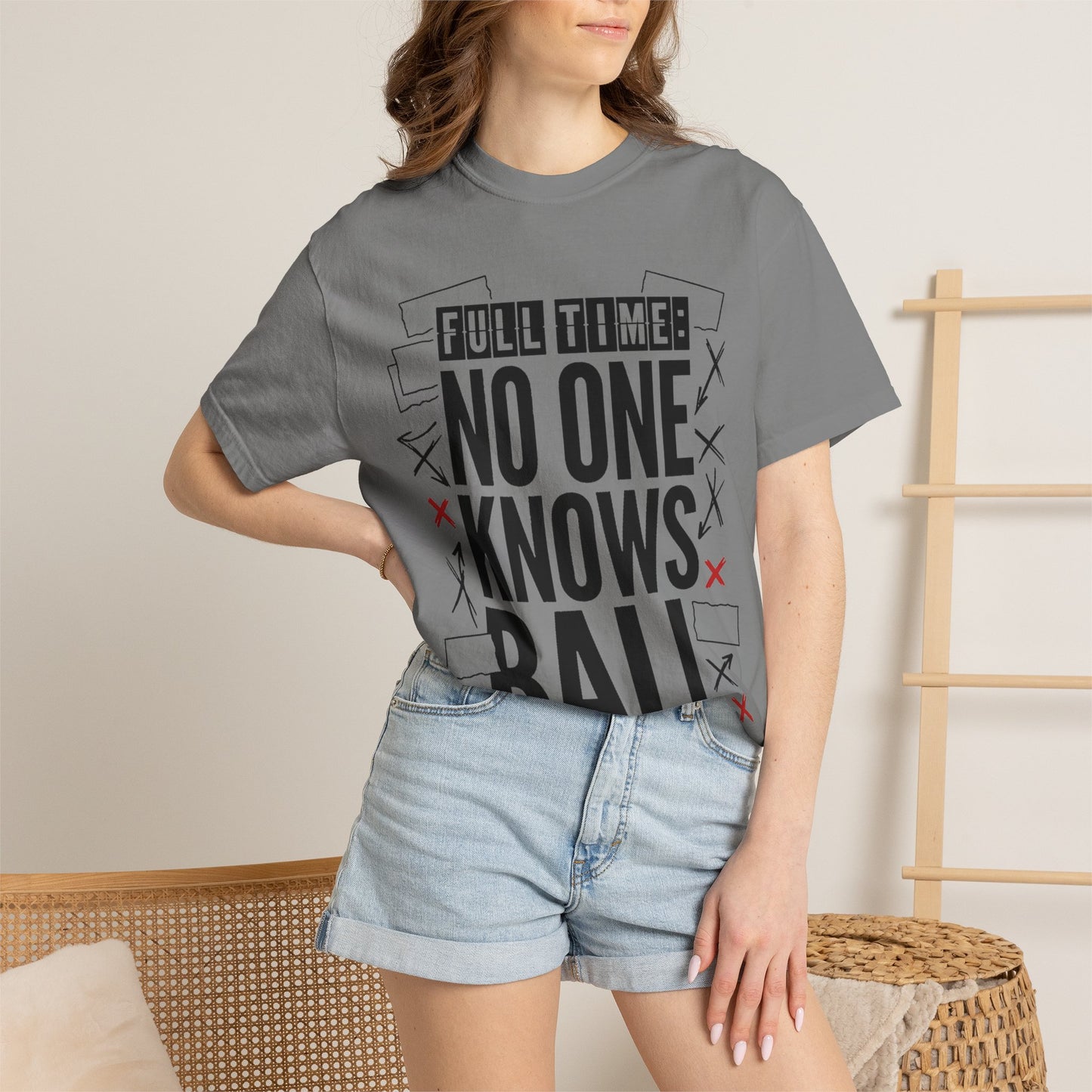 Full Time No One Knows Ball Heavyweight Tee