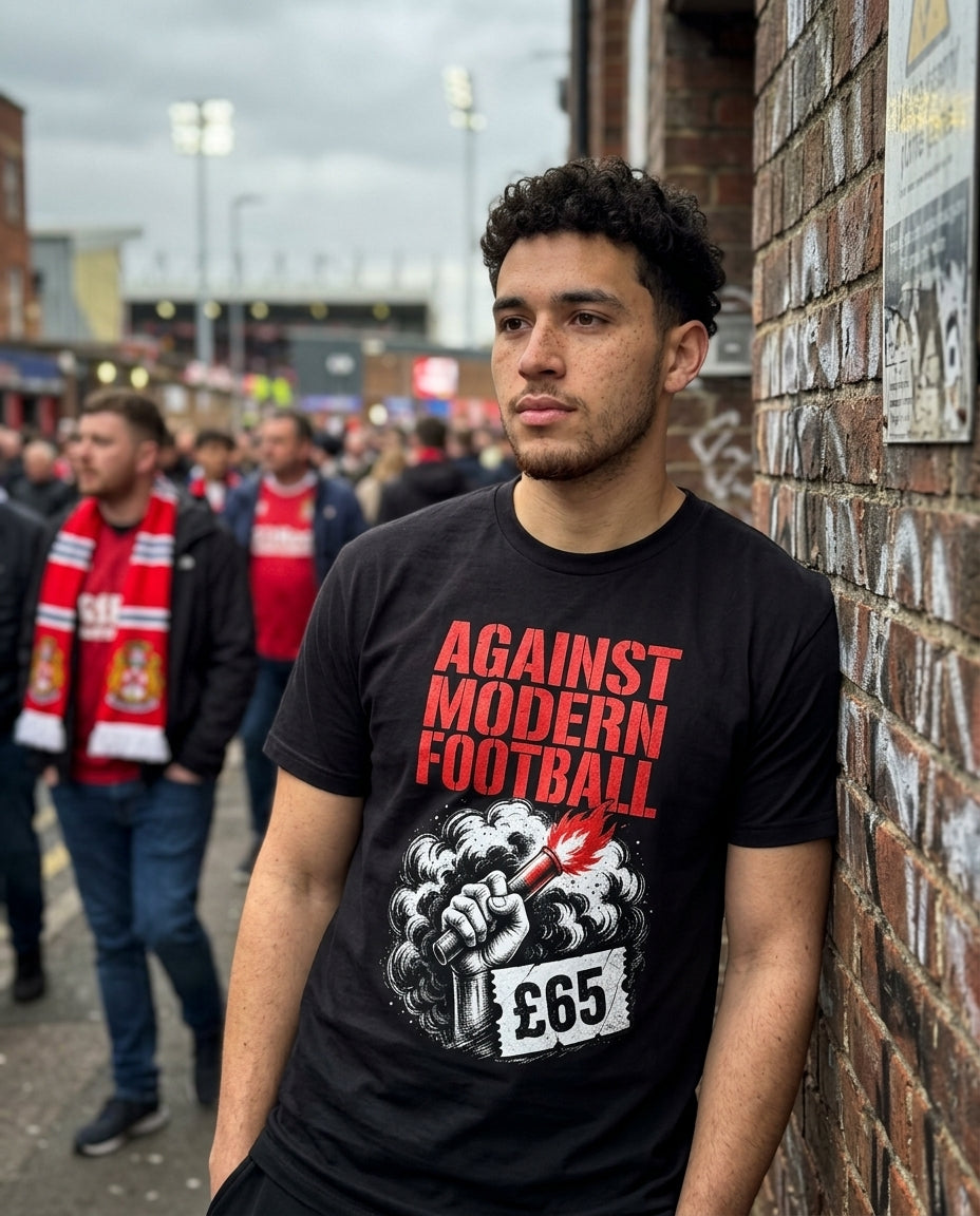 against modern football football culture t-shirt lifestyle photo (men)