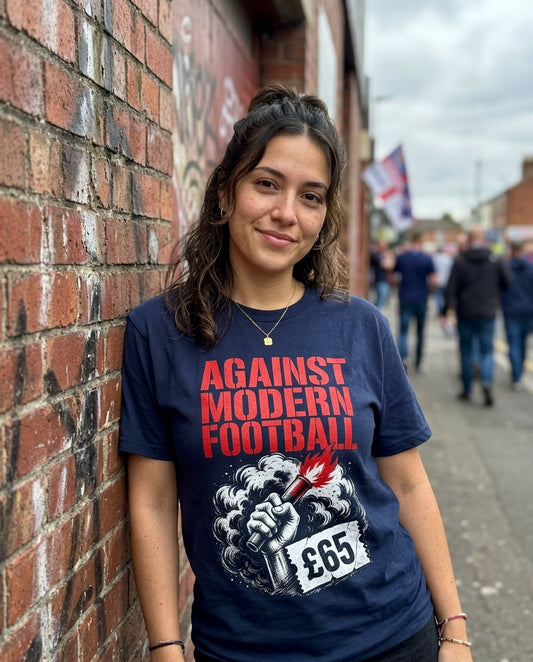 against modern football football culture t-shirt lifestyle photo