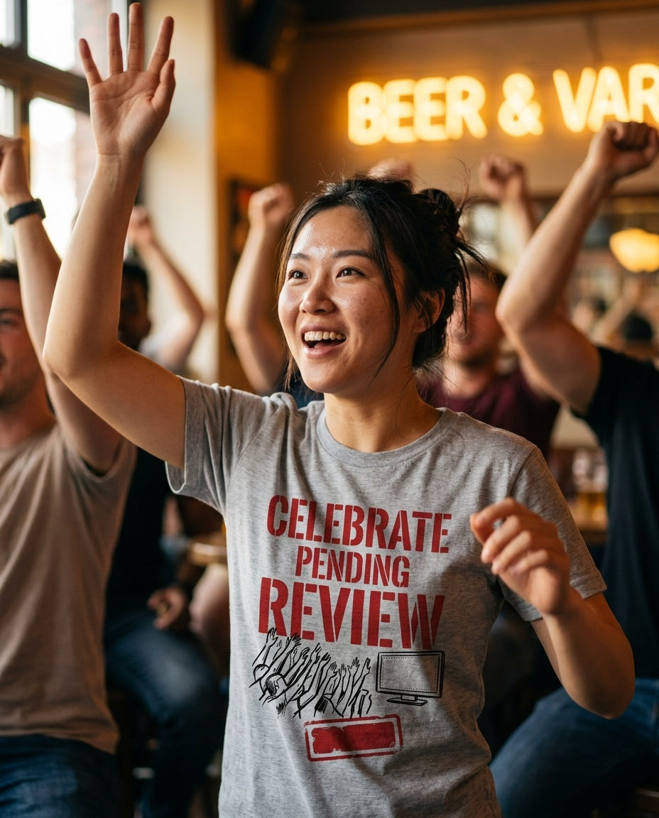 celebrate pending review football culture t-shirt lifestyle photo