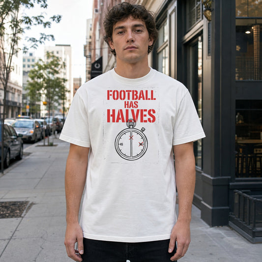 football has halves football culture t-shirt lifestyle photo (men)