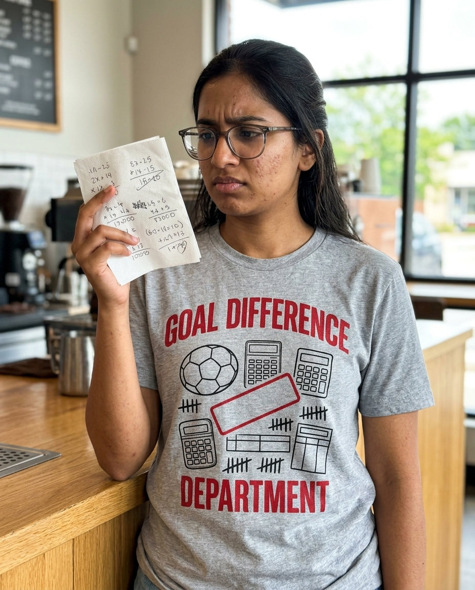 goal difference department football culture t-shirt lifestyle photo