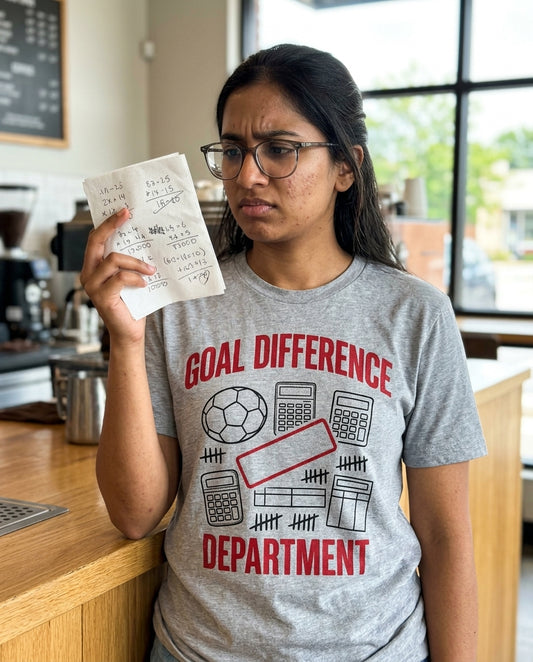 goal difference department football culture t-shirt lifestyle photo