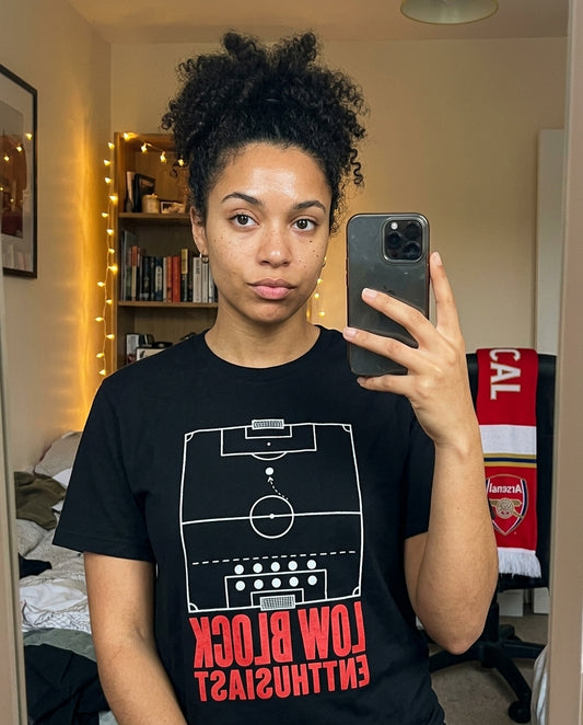 low block enthusiast football culture t-shirt lifestyle photo
