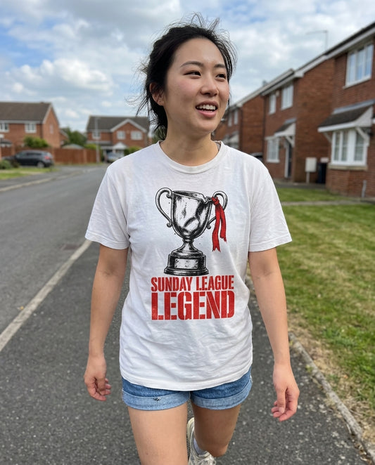 sunday league legend football culture t-shirt lifestyle photo